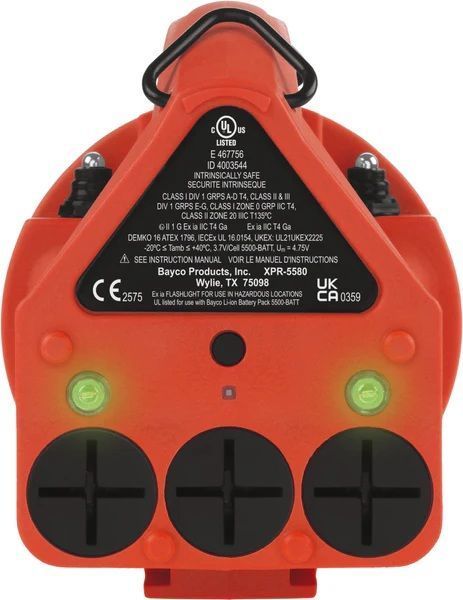 Ліхтар вибухобезпечний NIGHTSTICK [Zone 0] VIRIBUS&reg; 80 з 2 прожекторами акумуляторний Red- UL913 / ATEX XPR-5580R фото