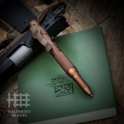 Тактическая ручка Halfbreed Blades Tactical Bolt Pen - dark earth  TBP-01-DE фото